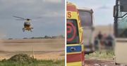 Wypadek autokarów z dziećmi. Lądował śmigłowiec LPR