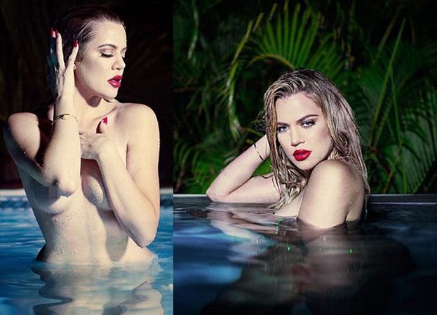 Naga Khloe Kardashian porównuje się do Marilyn Monroe (ZDJĘCIA)