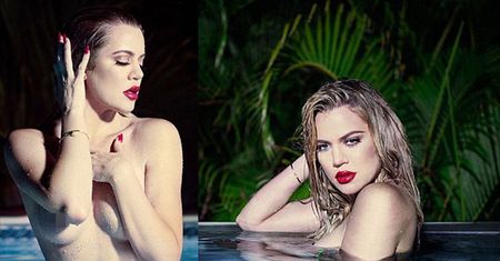 Naga Khloe Kardashian porównuje się do Marilyn Monroe (ZDJĘCIA)