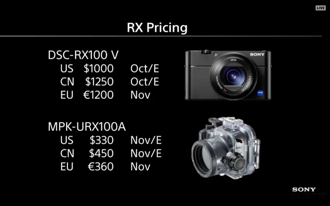 Sony RX100 Mark V