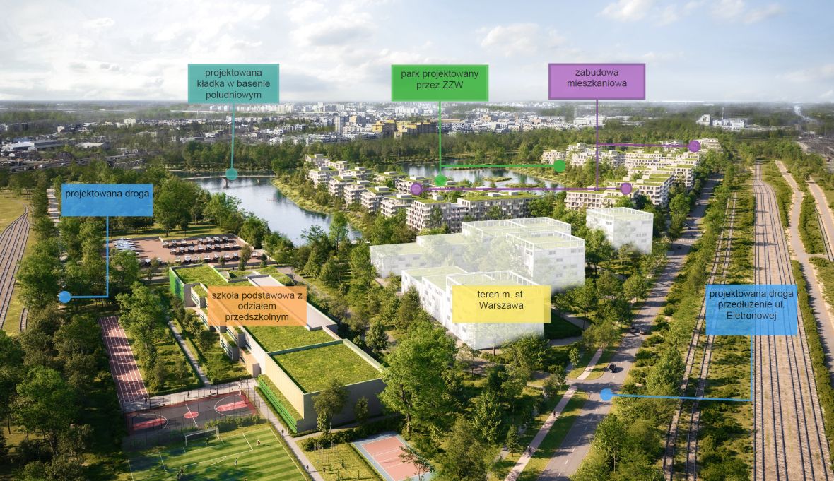 Jedna z wizji zabudowy portu udostępniona przez deweloperó