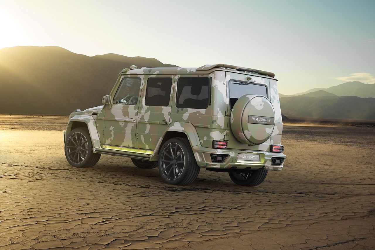 Mercedes G63 AMG Sahara Edition w pustynnym kamuflażu