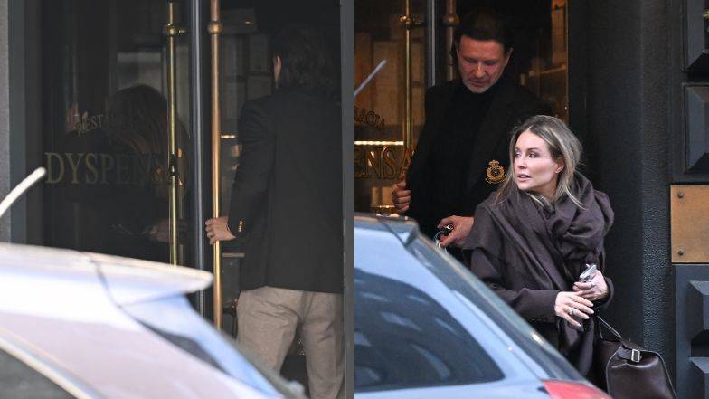 Zapracowana Małgorzata Rozenek mknie do restauracji z Radosławem