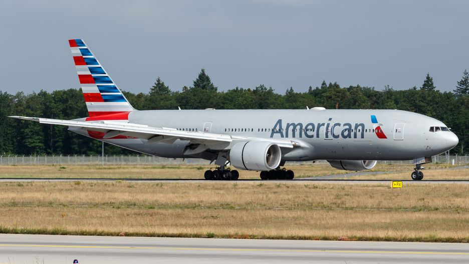 American Airlines, B777, FRA, N778AN