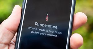 iPhone - ostrzeżenie przed przegrzaniem