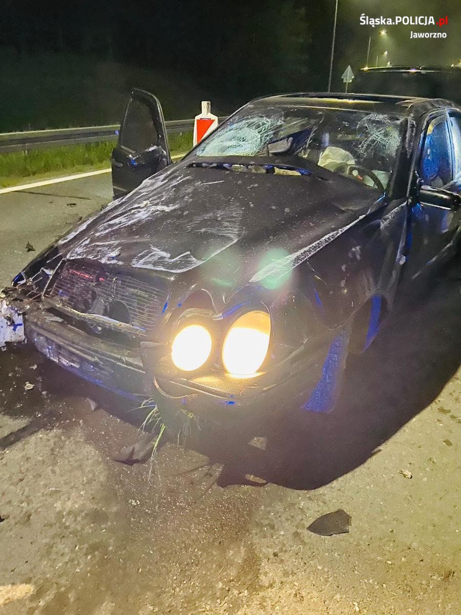 Tak wyglądał Mercedes po zakończonym pościgu