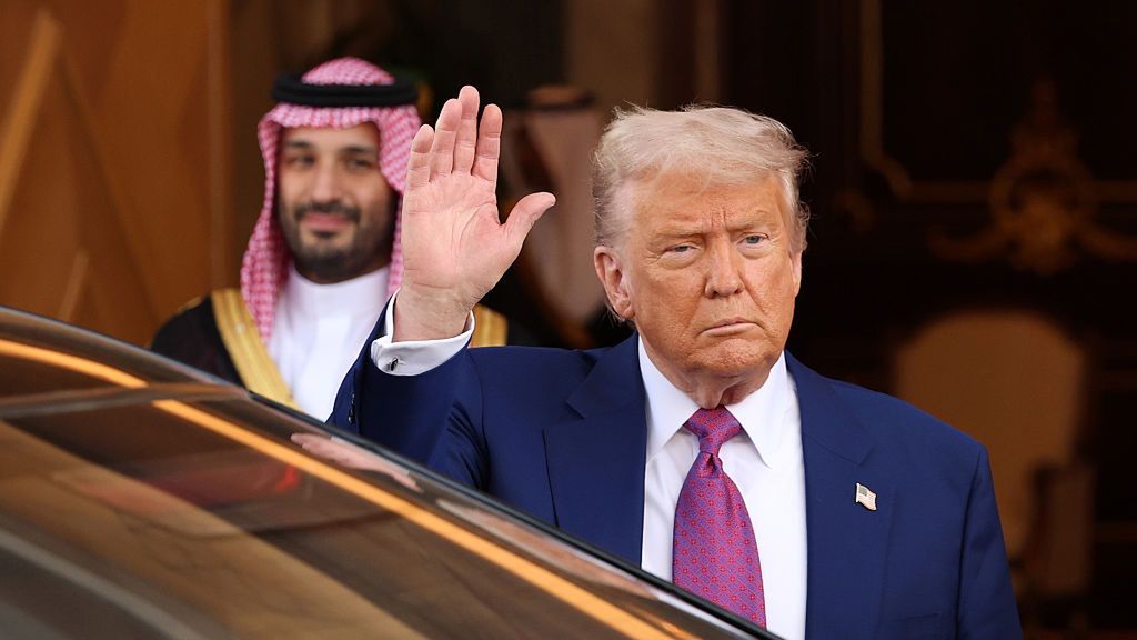 President Trump Makes First Middle East Trip Of His Second Term
RIYADH, SAUDI ARABIA - MAY 13:  U.S. President Donald J. Trump leaves the Saudi Royal Court with Saudi Crown Prince Mohammed bin Salman on May 13, 2025, in Riyadh, Saudi Arabia. Trump begins a multi-nation tour of the Gulf region focused on expanding economic ties and reinforcing security cooperation with key U.S. allies.   (Photo by Win McNamee/Getty Images)
Win McNamee
bestof, topix