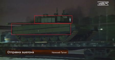 Rosyjska modernizacja czołgu T-72B3 (2022). Jeszcze więcej kostek ERA