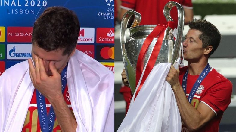 Robert Lewandowski nie krył wzruszenia po zakończonym meczu finału Ligi Mistrzów