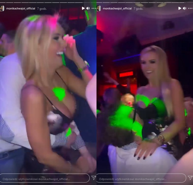 Monika Chwajoł imprezuje w klubie
