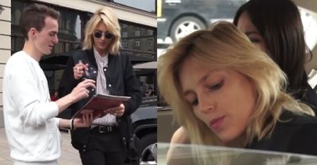 "Rockowa" Anja rozdaje autografy pod hotelem!