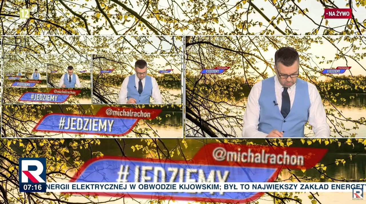 Michał Rachoń w programie "Jedziemy" 