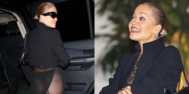 Pozbawiona krępacji Rita Ora odsłoniła pośladki w PRZEZROCZYSTEJ sukience. O jeden krok za daleko? (ZDJĘCIA)