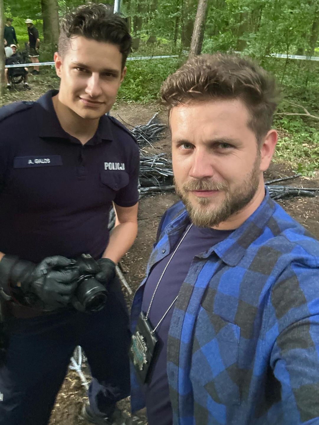 Antek Królikowski na planie "Uroczyska"