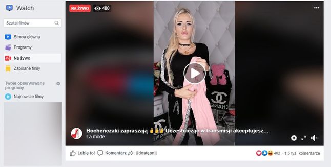 Od relacji sprzedażowych zaroiło się na polskim Facebook Watch