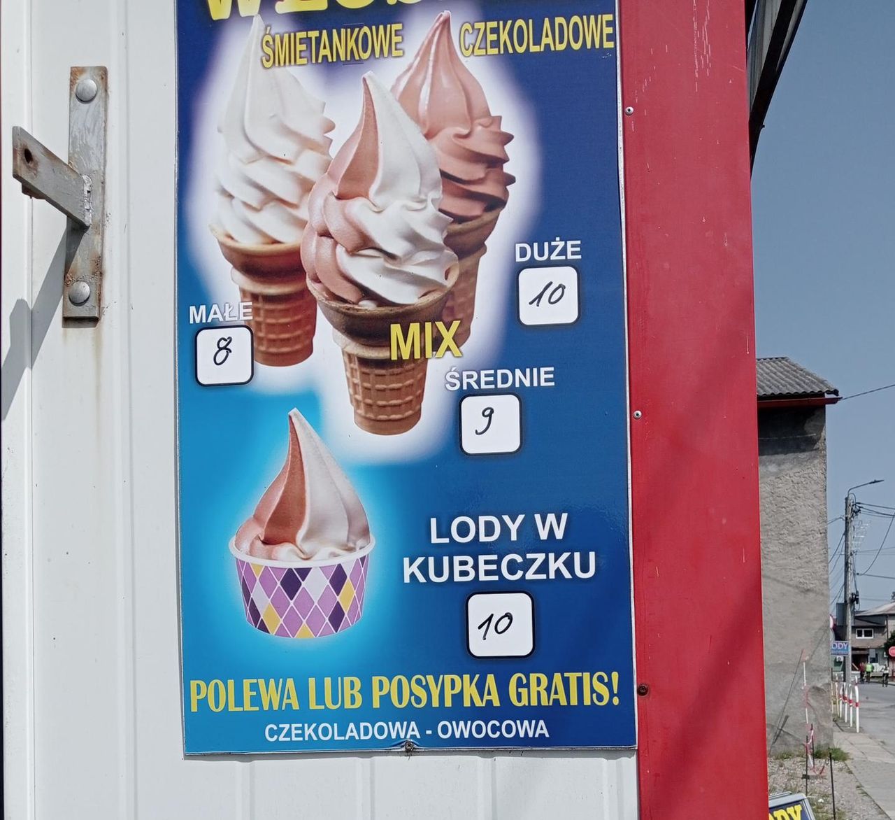 Ceny lodów w Ogrodzieńcu