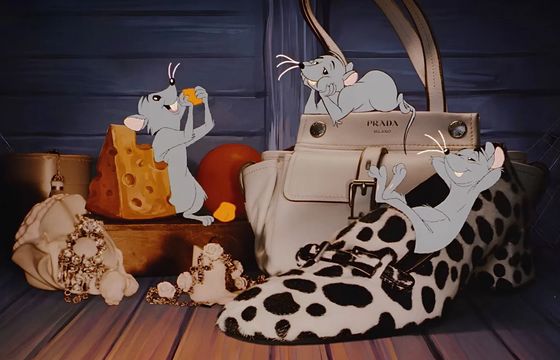 Prada stawia na ręczną animację zamiast AI. W świątecznej kampanii legenda Disneya