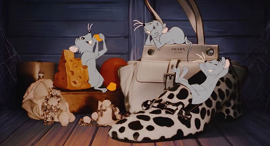 Prada stawia na ręczną animację zamiast AI. W świątecznej kampanii legenda Disneya
