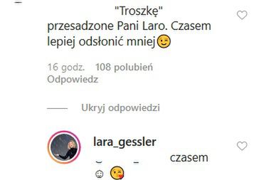Lara Gessler odpowiada fanom