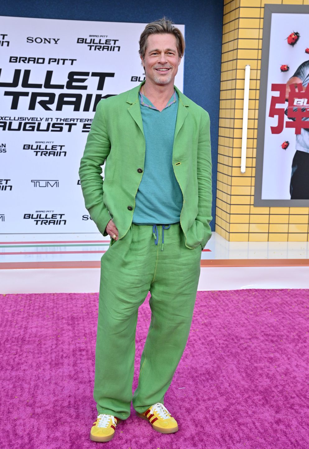 Los Angeles Premiere Of Columbia Pictures' "Bullet Train" - ArrivalsLOS ANGELES, CALIFORNIA - AUGUST 01: Brad Pitt attends the Los Angeles Premiere of Columbia Pictures' "Bullet Train" at Regency Village Theatre on August 01, 2022 in Los Angeles, California. (Photo by Axelle/Bauer-Griffin/FilmMagic )Axelle/Bauer-Griffinbestof, topix
