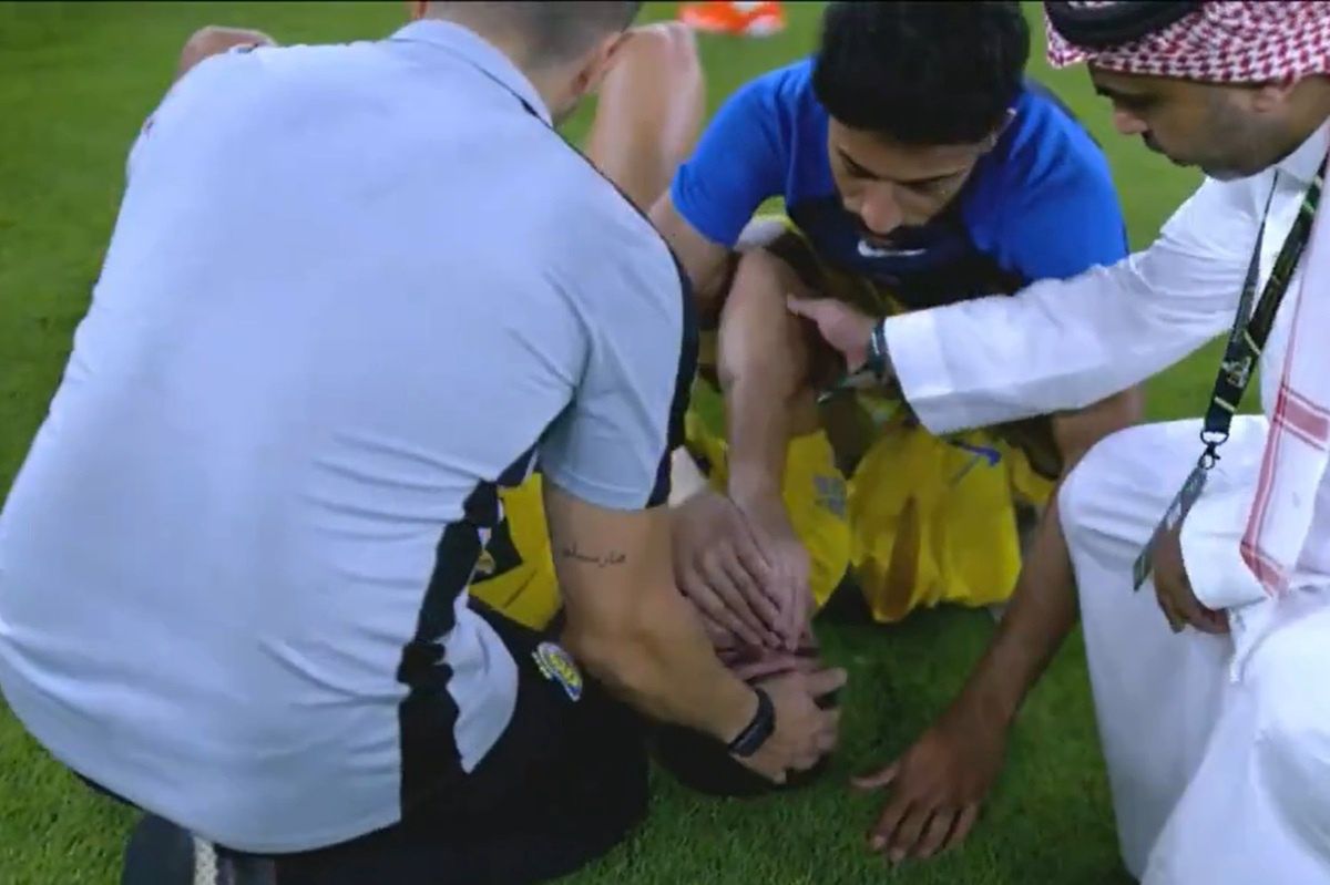 Cristiano Ronaldo after the defeat in the King's Cup final