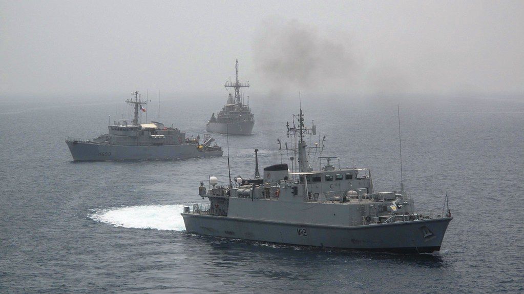 Naval coalition ships set sail for Ukraine