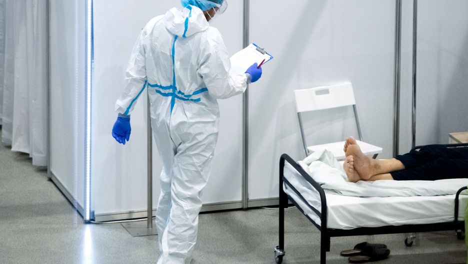 Covidowy szpital tymczasowy na MTPFot. Lukasz Gdak/East News, Poznan, 11.01.2022. Szpital Tymczasowy dla chorych na COVID-19, na terenie MPT.Lukasz Gdak