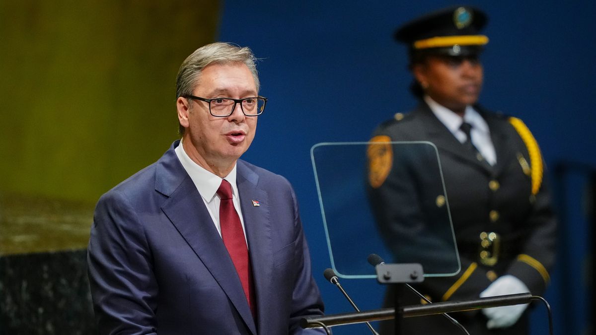Key Speakers During The 81st Session Of The United Nations General Assembly
Aleksandar Vucic, Serbia's president, during the United Nations General Assembly (UNGA) in New York, US, on Wednesday, Sept. 23, 2026. The theme of the 81st session of the United Nations General Assembly is "Restoring trust, managing transformation: A United Nations that delivers for all." Photographer: Angelina Katsanis/Bloomberg via Getty Images
Bloomberg
emea, international relations, manhattan, european, u.s. government, speakers, 2026uspolitics, forum, government news, summit, 81st session, conference, united nations, un, general debate, serbian, american, foreign relations