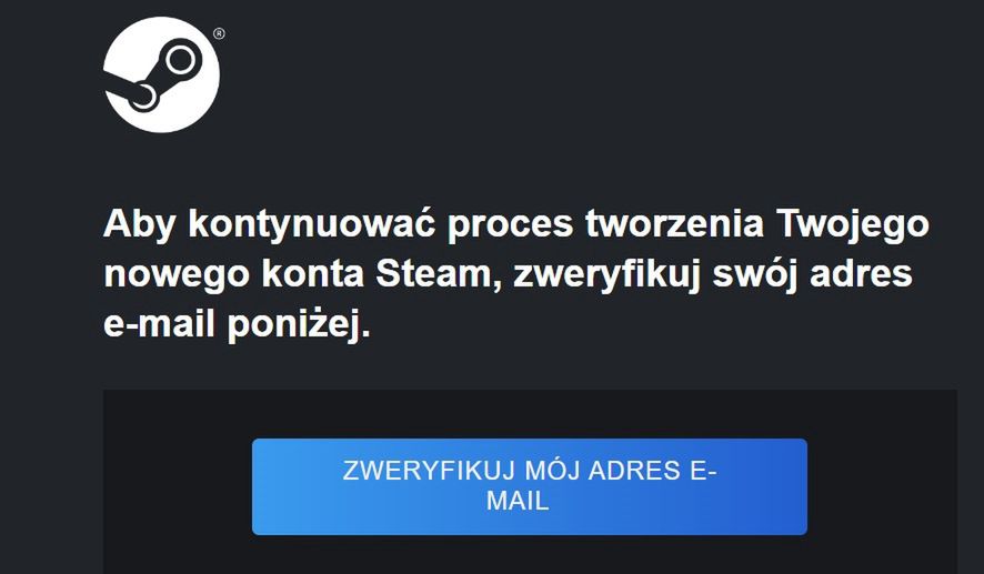 Tworzenie konta Steam