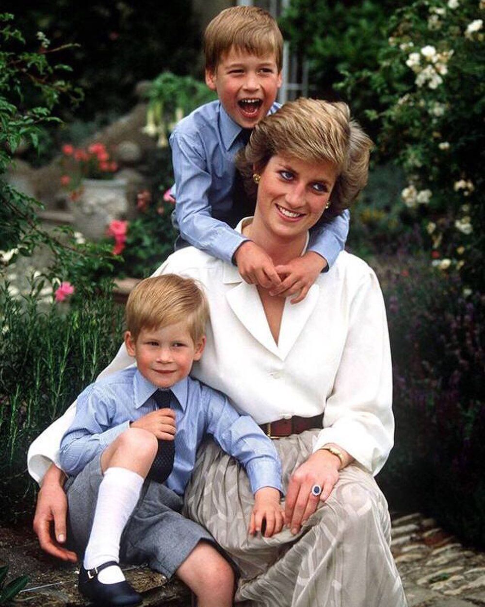 księżna Diana, Harry, William