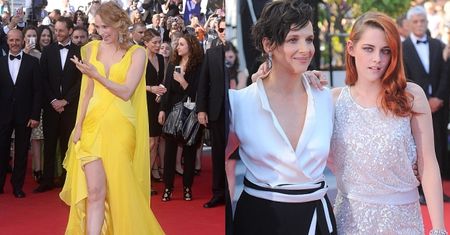 Żółta Uma Thurman i Kristen Stewart w spodniach (ZDJĘCIA)