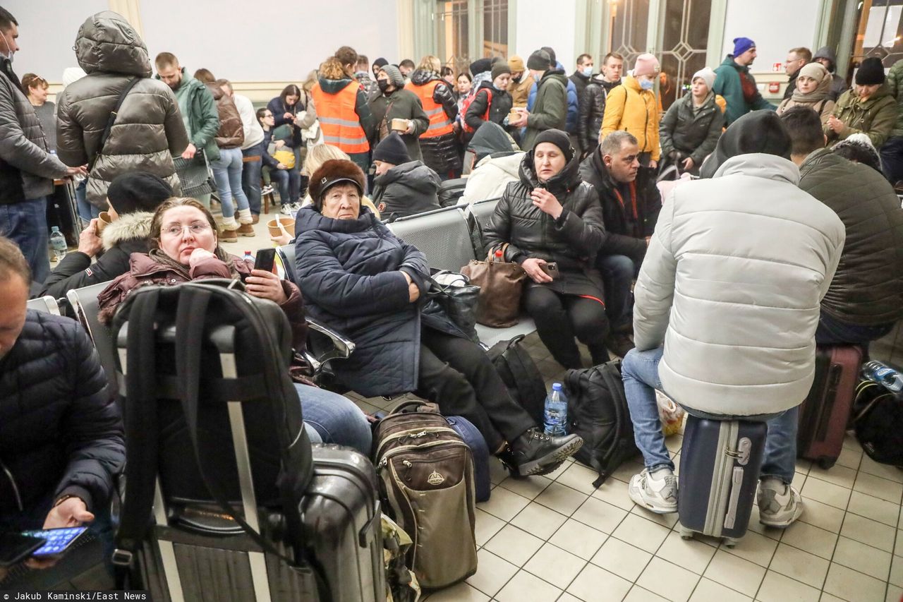 Obywatele Ukrainy przyjeżdżają do Polski
