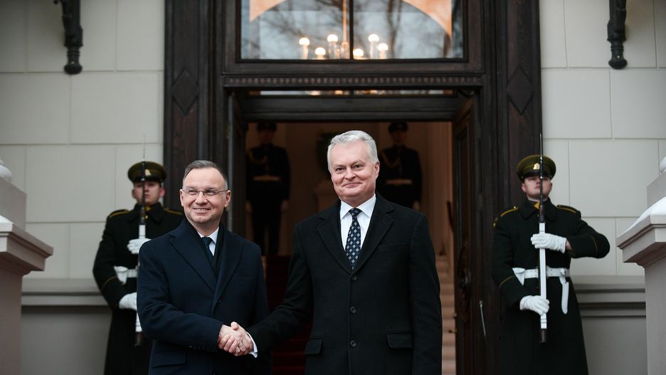 Prezydent RP Andrzej Duda i prezydent Litwy Gitanas Nauseda