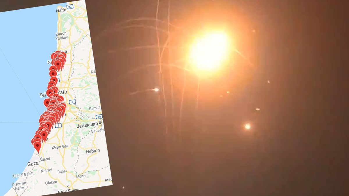 W kierunku środkowego Izraela wystrzelono 130 rakiet