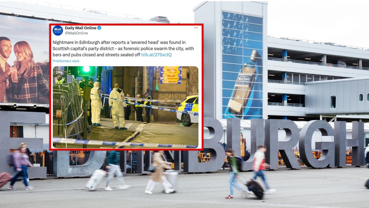 Makabryczne odkrycie w centrum Edynburga.