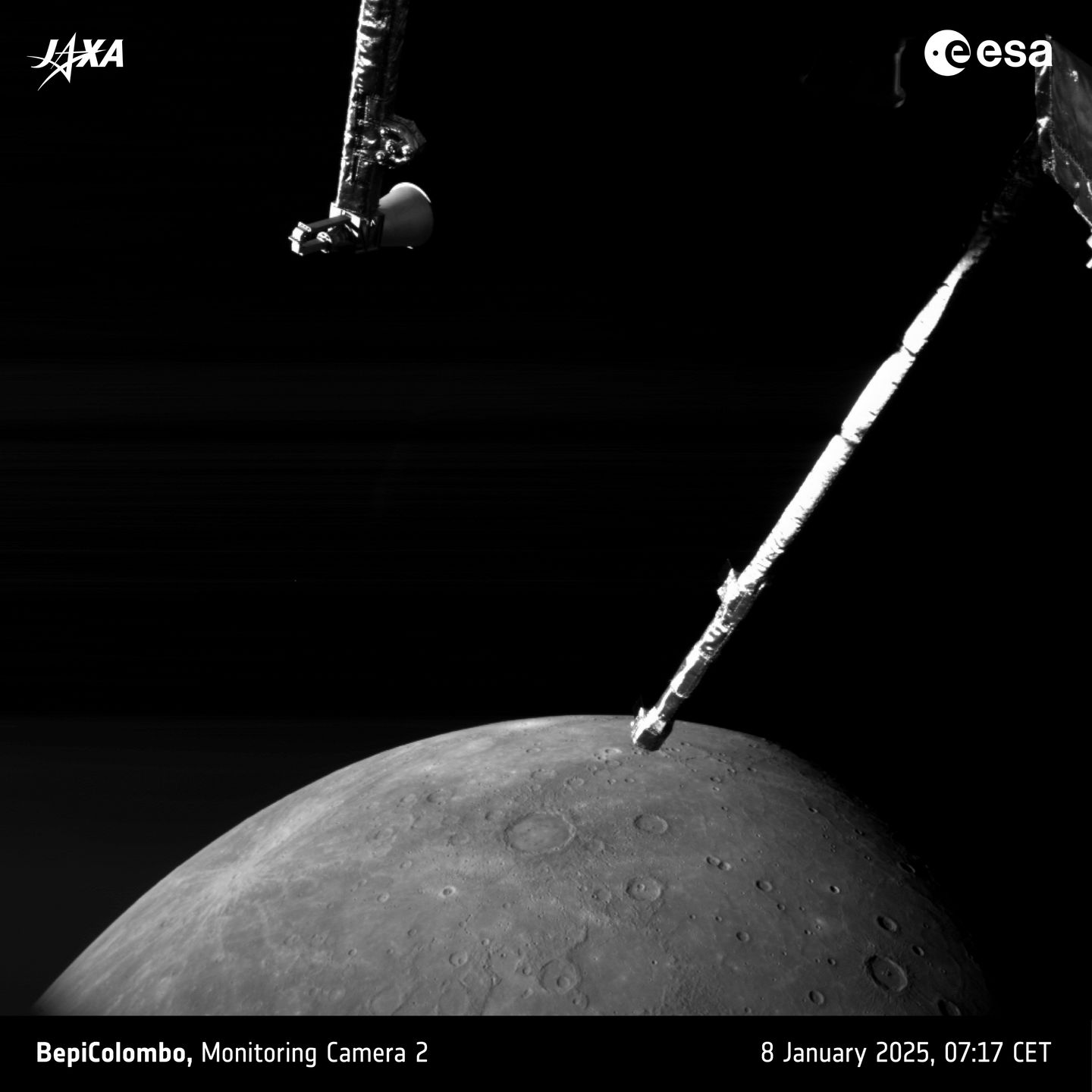 Przelot sondy BepiColombo nad Merkurym