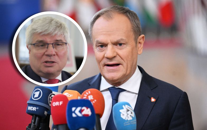 Donald Tusk i Maciej Lasek