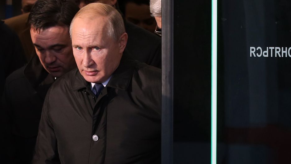 Russian President Vladimir Putin opens the Moscow Central Diameters suburban railways in MoscowMOSCOW, RUSSIA - NOVEMBER 21: (RUSSIA OUT) Russian President Vladimir Putin enters the suburban train at Belorusskaya station on November 21, 2019 in Moscow, Russia. President Vladimir Putin attended the opening of the Moscow Central Diameters, or MCD, a new faster suburban train routes. (Photo by Mikhail Svetlov/Getty Images)Mikhail Svetlov