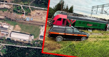 Wykolejenie lokomotywy w Zagnańsku. Ciągnęła 14 wagonów z kruszywem