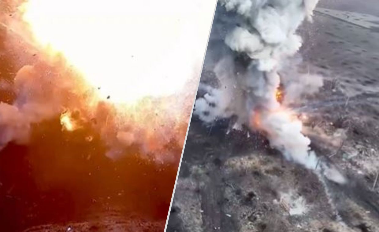 Dramatic footage shows Russian vehicle destroyed in Donetsk clashes