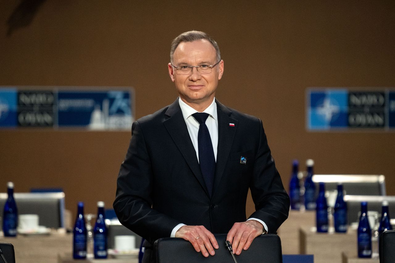 Andrzej Duda spotkał się z dziennikarzami po szczycie NATO