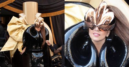 Gaga w karocy w kształcie perfum! (FOTO)