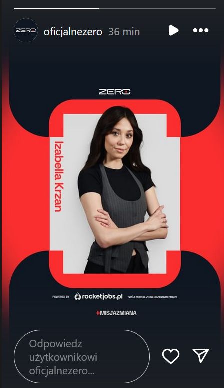 Izabella Krzan dostała nową pracę