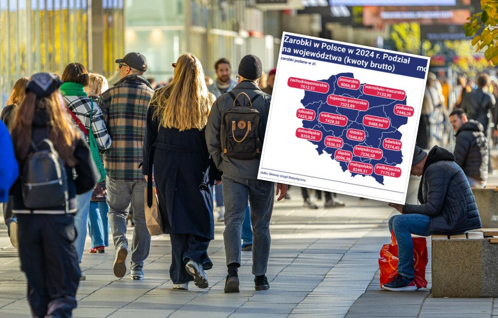 Tyle zarabiają Polacy. Gdzie jest najgorzej? Mapa mówi jasno