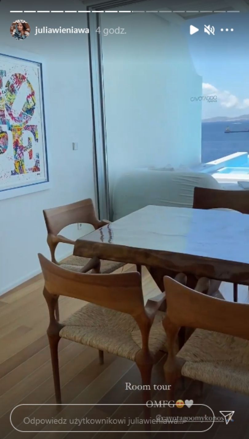 Julia Wieniawa relacjonuje pierwszy dzień wakacji na Mykonos