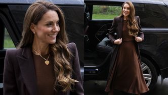Księżna Kate olśniewa w brązowej stylizacji za ponad 27 TYSIĘCY ZŁOTYCH. Podoba wam się? (ZDJĘCIA)