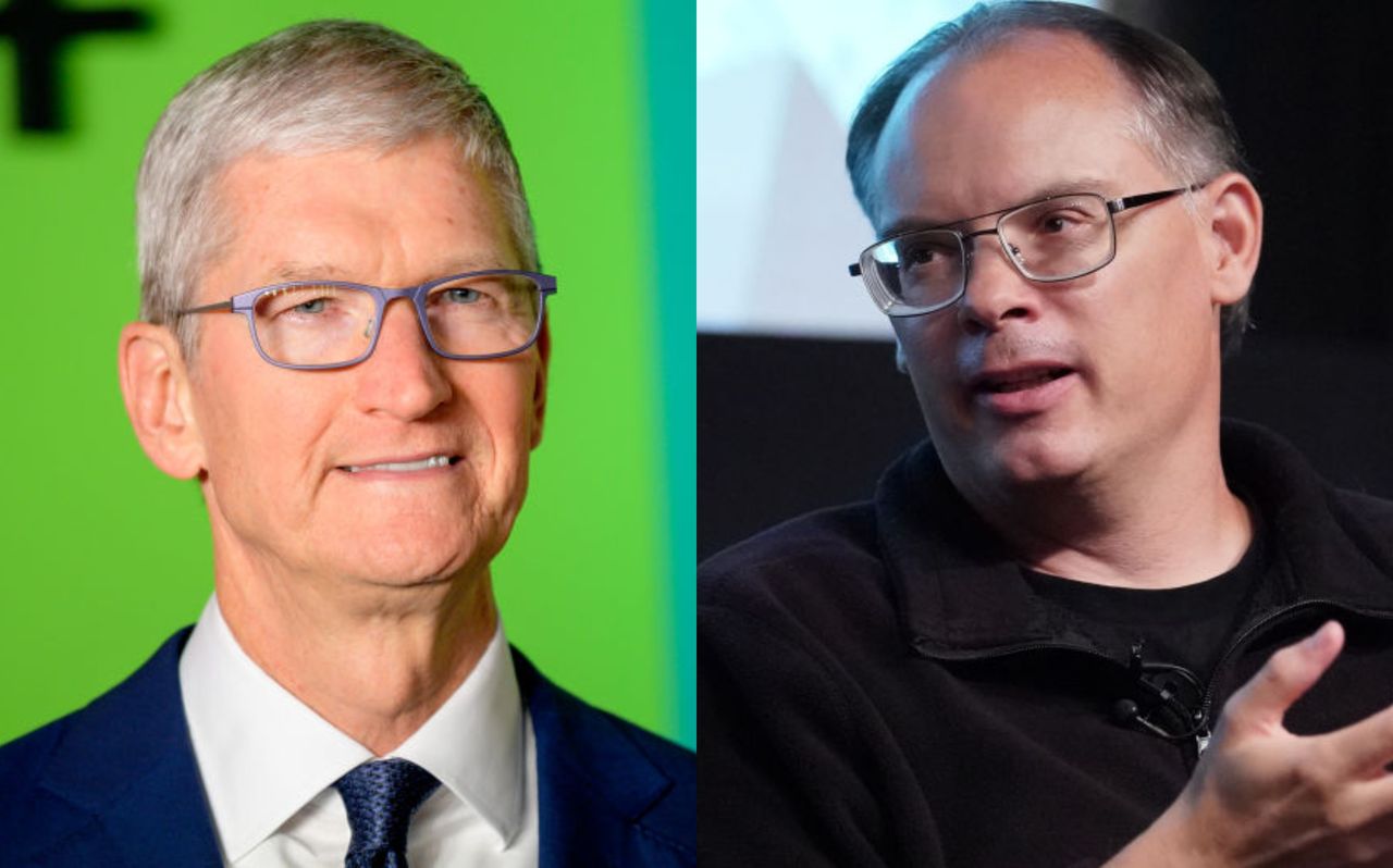 Prezes Apple, Tim Cook, a także prezes Epic – Tim Sweeney, fot. Getty Images