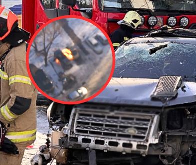 Zamach w Kijowie. Kamera nagrała podłożenie ładunku i eksplozję