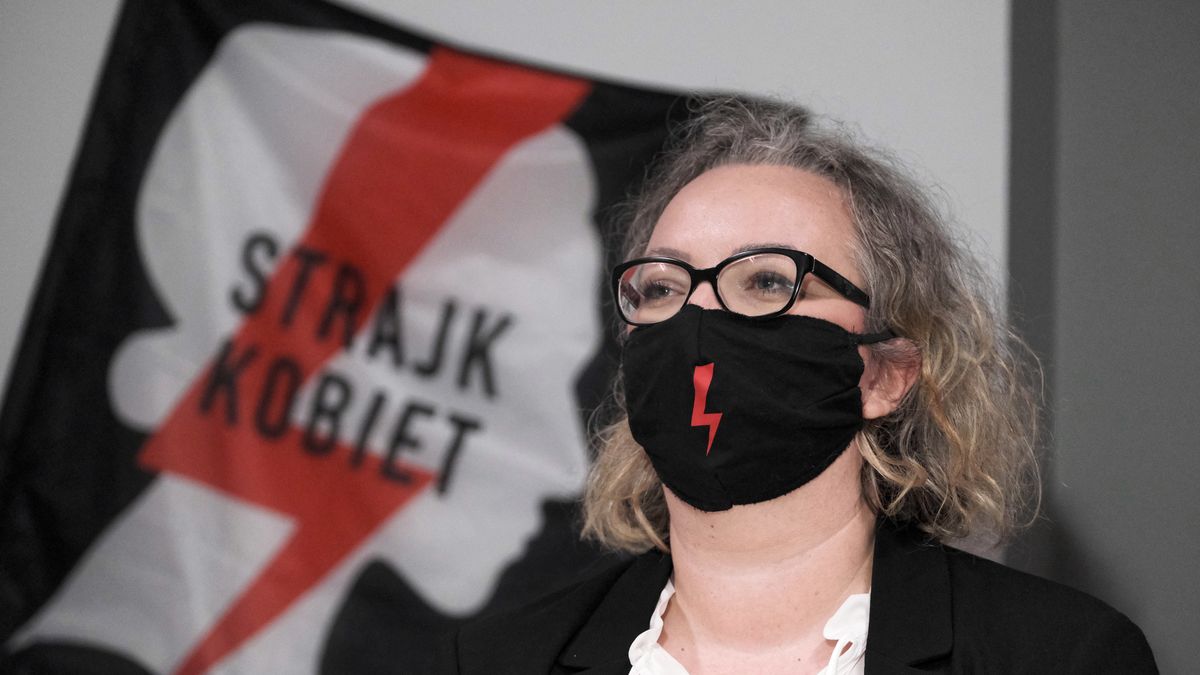 Liderka Ogólnopolskiego Strajku Kobiet  Marta Lempart.