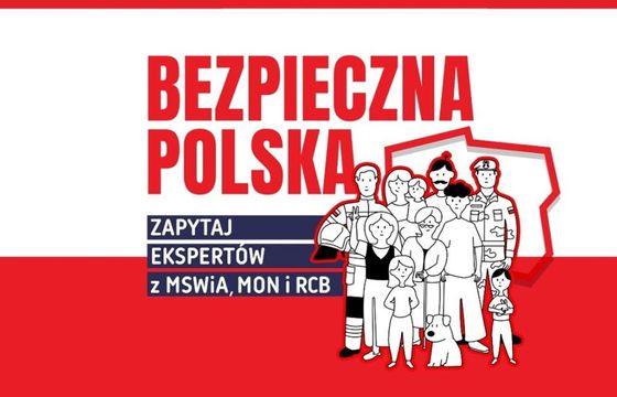 Kampania informacyjna "Bezpieczna Polska - zapytaj ekspertów" w TVP Info. Z telefonami od widzów
